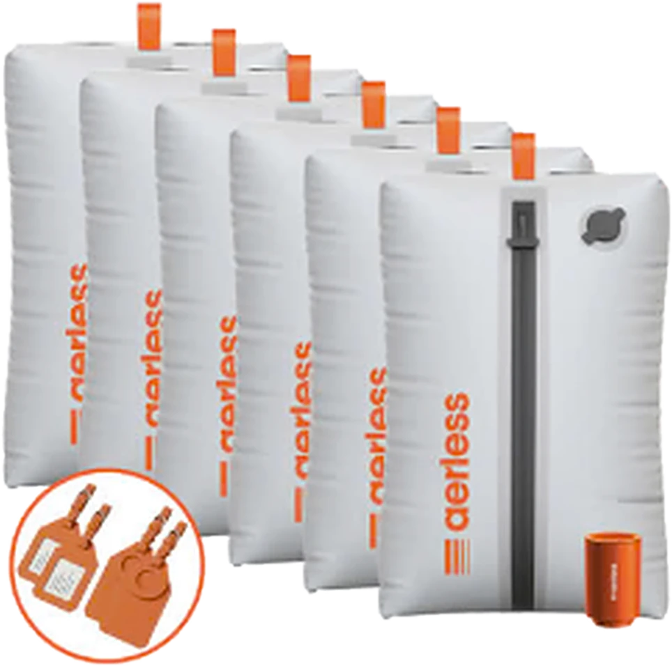 6 Vacuum Bag Kit + 2 FREE Luggage Tags